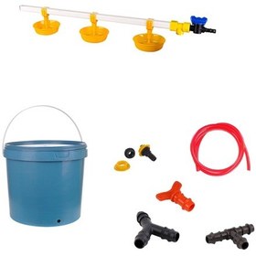 Resim TavPet Nipel Hindi Suluğu 20 Lt Depolu Büyük Yaylı Çanaklı (Set/35) 