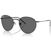 Resim Ray-ban Rbr 0103s 002gr 53 Round Reverse Round Reverse Unisex Oval Siyah Metal Güneş Gözlüğü Siyah 