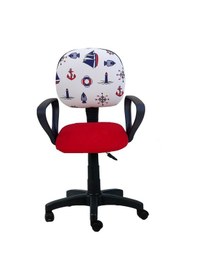 Resim Depolife Ofis Büro Için Tekerlekli Sekreter Şef Çalışma Sandalyesi Döner 