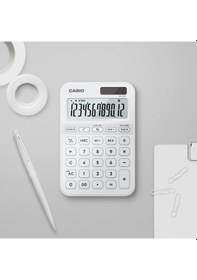 Resim Casio Ms-20yc-we-w-dp Hesap Makinesi Desktop Gri - Siyah 