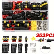 Resim 352 Parça Hızlı Bağlantı Otomotiv Elektrik Konnektör Kiti - Kolay Kurulum, Geniş Uyumluluk (1/2/3/4/5/6 Pin) Çeşitli Araçlar İçin 