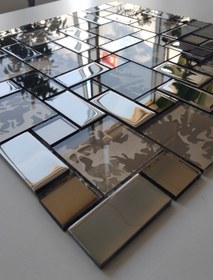 Resim MozaiKristaL Mutfak Tezgah Arası Ve Iç Dekorasyon Için Mix Kristal Mozaik. ( 11 File Karo = 1 M2 Fiyatıdır ) 