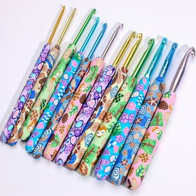 Resim 12 Parça Lüks Tığ Seti, Ergonomik Tutma Sapları, 2.25mm (B) - 8.0mm (L) Boyutlar, Karışık Renkler - Tüm Mevsimler İçin El İşi & Örgü İçin İdeal 