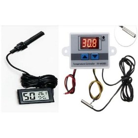 Resim Saatbasikargo Termostat+Nem Ölçer Higrometre,Kuluçka Seti, Kuluçka Makinesi 