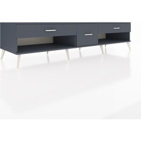 Resim Kronos Tv Ünitesi 3 Çekmeceli 220x59x51 Antrasit-antrasit Antrasıt/antrasıt - Antrasıt 