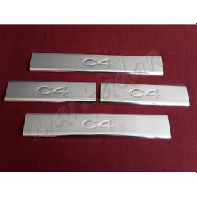 Resim Db Chrome Citroen C4 Krom Kapı Eşiği 2010 Sonrası 4 Parça P.Çelik (494314596) 