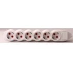 Resim Daisy Store Mono 6 Lı Topraklı Klemensli Grup Priz 