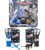 Resim GIOCHI PREZIOSI Monsuno, Lisanslı Evo Vs Crossbolt Figürleri, Fırlatma Kapsülleri Ve 6 Oyun Kartı 