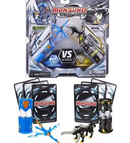 Resim GIOCHI PREZIOSI Monsuno, Lisanslı Evo Vs Crossbolt Figürleri, Fırlatma Kapsülleri Ve 6 Oyun Kartı 