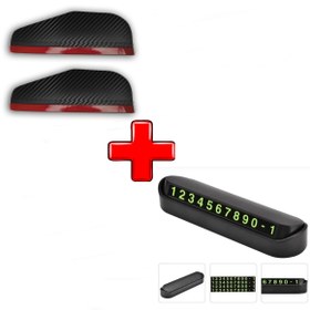 Resim Genel Markalar Araç Parkmatik Aç Kapa Fosforlu Numaratör + Carbon Dış Yan Ayna Yağmur Koruyucu 