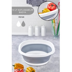 Resim Poomy Katlanabilir Badya ,akordiyon Leğen 10 Lt Katlanabilir Leğen 