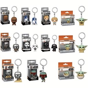 Resim 1 Adet STAR WARS Karakter Anahtarlık - Dayanıklı PVC Figür Kolye, Yoda, Boba Fett, Chewbacca ve Daha Fazlası, Anime Hayranları İçin Sırt Çantası Aksesuarı, Mükemmel Paskalya ve Tatil Hediyesi 