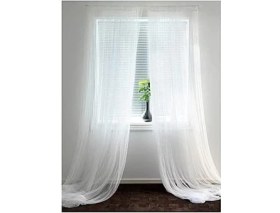 Resim Pucutun Lill Perde Çifti Beyaz (280 cm x 300 Cm) 