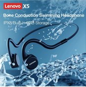 Resim Lenovo X4 Siyah Lenovo Kemik İletimli Kulaklık X3 X4 X5 X3 Pro Bluetooth Hifi Kulak Kancası Kablosuz Kulaklık Mic Su Geçirmez Kulaklık İle 