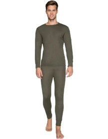 Resim Termal -30 Derece Bambu Asker Içlik Takım Asker Seti Haki 