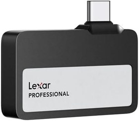 Resim Lexar Professional Go taşınabilir SSD 2 TB, ultra kompakt, Apple ProRes destekler, 1050 MB/s'ye kadar okuma ve 1000 MB/sn yazma, USB 3.2 Gen 2, IP65 toz ve suya dayanıklı, iPhone 15/16 Pro için, siyah 