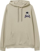 Resim Astro-3 Baskılı Krem Hoodie Lambuka Store