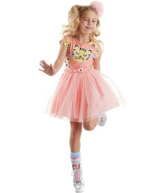 Resim Denokids Leo Flower Kız Çocuk Tüllü Elbise Pembe 