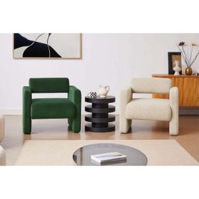 Resim Vivense MONO İKİLİ BERJER SETİ, BEYAZ YEŞİL 