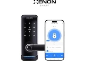 Resim Smart Akıllı Kapı Kilidi | Parmak Izli Şifreli Bluetooth Gateway Uyumlu Siyah (X8056) 