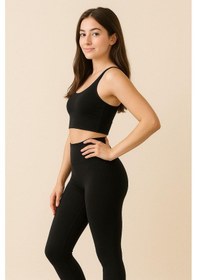 Resim Rich Kadın 2'li Paket Siyah Kısa Ve Uzun Yüksek Bel Toparlayıcı Esnek Günlük Ve Spor Tayt Çok Renkli 
