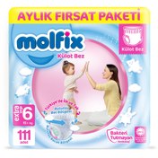 Resim Külot Bez 6 Beden E.large Aylık Fırsat Paketi 111 Adet 