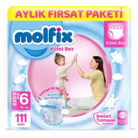 Resim Külot Bez 6 Beden E.large Aylık Fırsat Paketi 111 Adet 