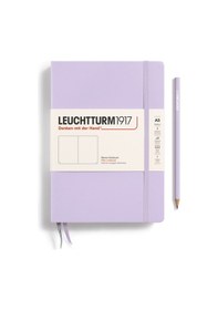 Resim Leuchtturm1917 Not Defteri Orta Boy A5 , Sert Kapak, 251 Numaralandırılmış Sayfa, Düz, Leylak Mor 