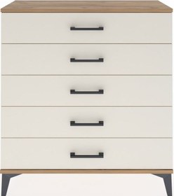 Resim Arges Şifonyer 5 Çekmeceli 88x30x96 Çam-aytaşı Atlas Çam 