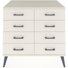 Resim Kronos Şifonyer 8 Çekmeceli 88x59x80 Çam-aytaşı Aytaşı 