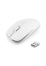 Resim Sessiz Kablosuz Mouse Optik 800/1200 Dpi - Beyaz Spk7323ws Diğer 