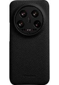 Resim Xiaomi 14 Ultra, İçin Cep Telefonu Kılıfı, Hakiki İnek Deri Kaplamalı Pc Eksik Arka Kapak 