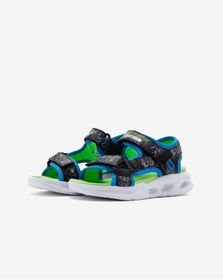 Resim Skechers Sola Glow Sandal - Aquatastic Büyük Erkek Çocuk Siyah Işıklı Sandalet 401672l Bblm Siyah 