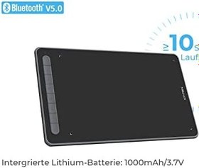 Resim XPPen grafik tableti Deco LW, 10 x 6 inç, 8 tuşlu kalem tableti, pilsiz kalem, 8192 baskı kademesi, 60° eğim, boyama, çalışma ve öğrenme için 