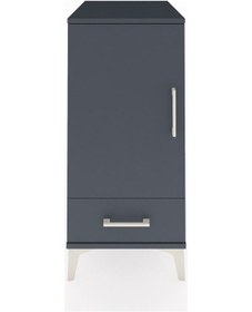 Resim Kronos Komodin 3 Raflı Tek Çekmeceli Tek Kapaklı 44x59x96 Antrasit-antrasit Antrasit 