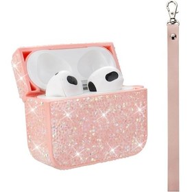 Resim Apple Uyumlu AirPods Pro 2 Zore Airbag 45 Bilek Askı Aparatlı Simli Şeffaf Kılıf Siyah 