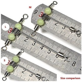 Resim MSO Olta Balıkçılık Paslanmaz Çelik Fosforlu T Fırdöndü (Mod-A) 
