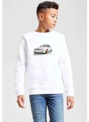 Resim Wv Mk2 Baskılı Unisex Çocuk Beyaz Sweatshirt Beyaz 