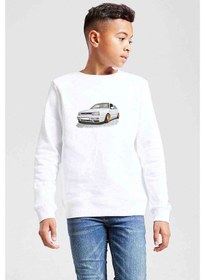 Resim Wv Mk2 Baskılı Unisex Çocuk Beyaz Sweatshirt Beyaz 