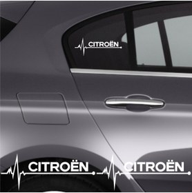 Resim Genel Markalar MRK Citroen C15 İçin Uyumlu Aksesuar Oto Ritim Sticker 2 Adet 20*9 Cm 