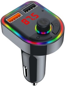Resim Concord C616 Rgb Işıklı 2.1a Şarj Girişi Bluetooth Fm Transmitter 