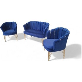 Resim Gold Metal Ayaklı Babyface Kumaş Papatya Çay Seti Koltuk Takımı Ofis Koltuğu Balkon Takımı 