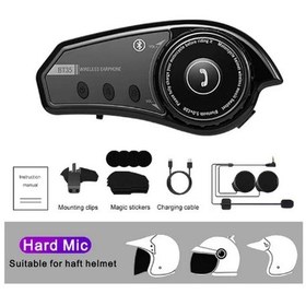 Resim Just Cheap Store Bt35 Kask Kulaklık Bluetooth 5.0 Motosiklet Interkom Su Geçirmez Kablosuz Kulaklık 