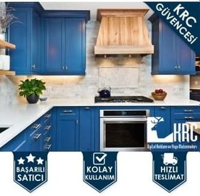 Resim KRCDİJİTAL Dolap ve Mobilya Kaplama Folyosu Mat Lacivert 122cmx5mt Kendinden Yapışkanlı matlacivert krcNM334 