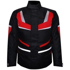 Resim Ebakbak Maxdura Kumaş 4 Mevsim Reflektör Uzun Motosiklet Montu 