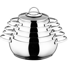 Resim Aryıldız Olimpos 10 Parça Cam Tencere Set 