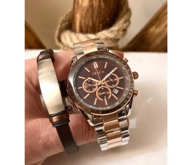 Resim DiaL'x Fonksiyonlu&takvimli Erkek Kol SAAT+%100 Deri&çelik Bileklik 