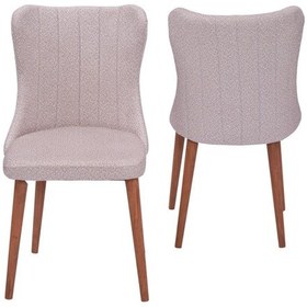 Resim Tuna Mutfak Yemek Sandalye 4'lü Set ceviz 