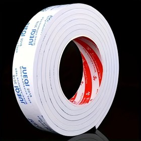 Resim Ses Azaltıcı Conta Köpük Bandı, EVA Çift Taraflı Yapışkanlı Su Geçirmez Nem Önleyici Ses Yalıtım Toptan Satış, Kapı ve Pencere için 5mm Kalın Yüksek Yapışma Şok Emici Sızdırmazlık Şeridi 