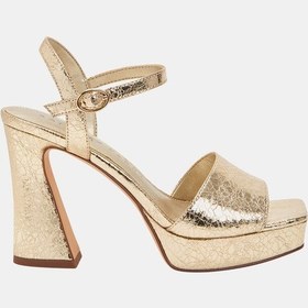 Resim Katy Perry The Square Open Kadın Altın Topuklu Sandalet Altın 